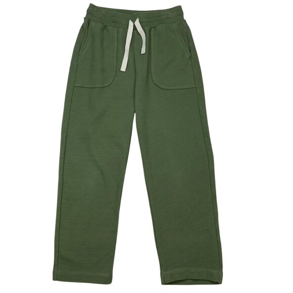 Madewell MWL Textured Waffle Straight Sweatpants XS Faded Palm Green High Rise - Picture 12 of 12